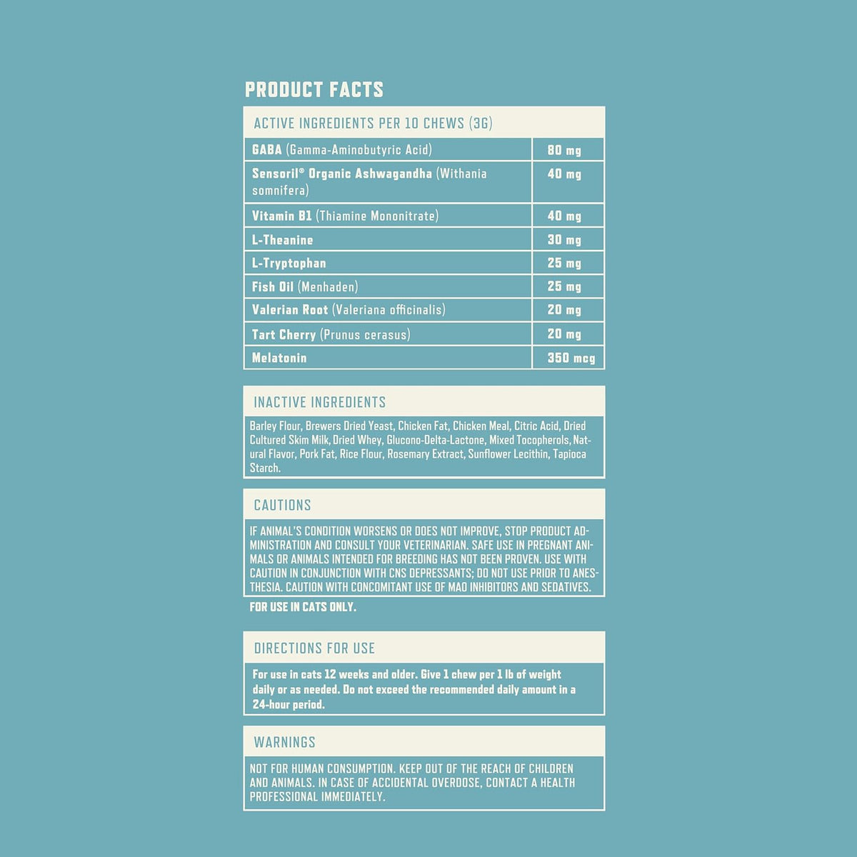 Calm Kitty™ Cat Treats for Stress Relief